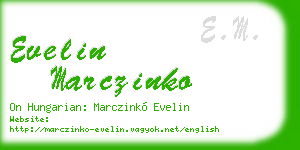 evelin marczinko business card